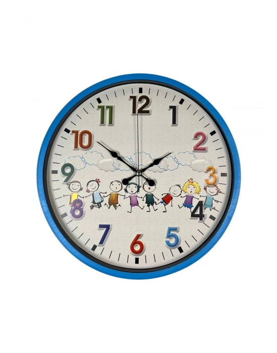 ® 36 Cm Mavi Çocuk Odası Duvar Saati