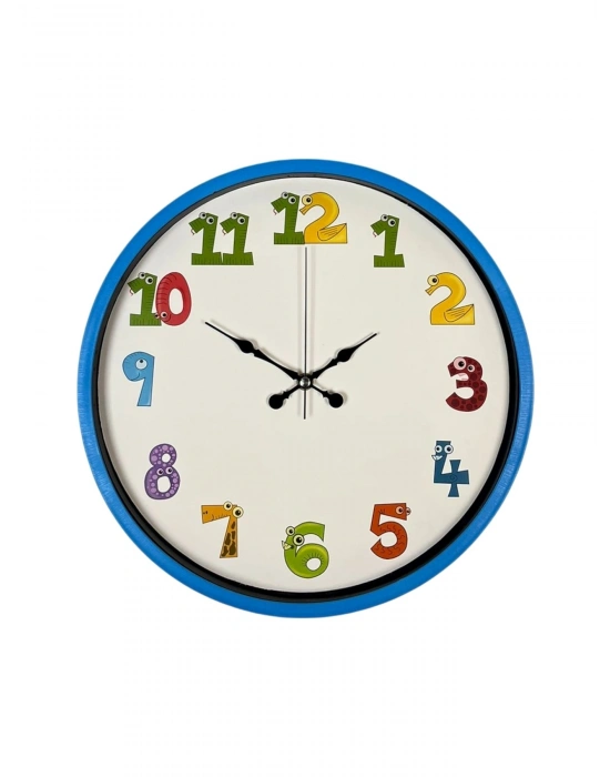 ® 36 Cm Mavi Çocuk Odası Duvar Saati