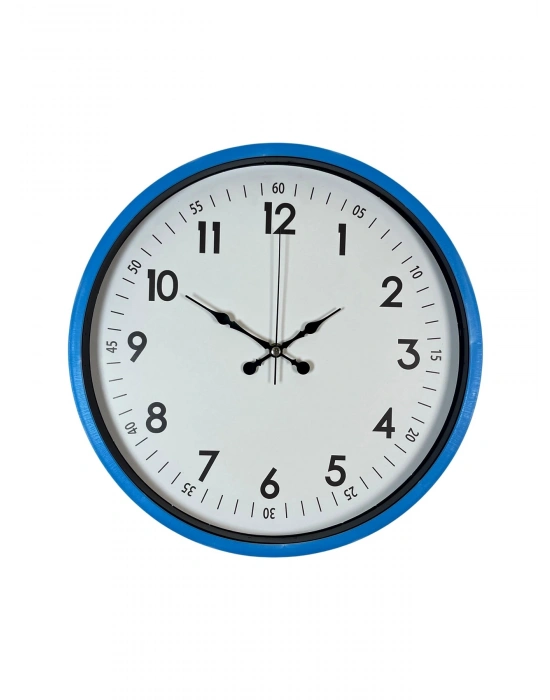 ® 36 Cm Mavi Dekoratif Duvar Saati