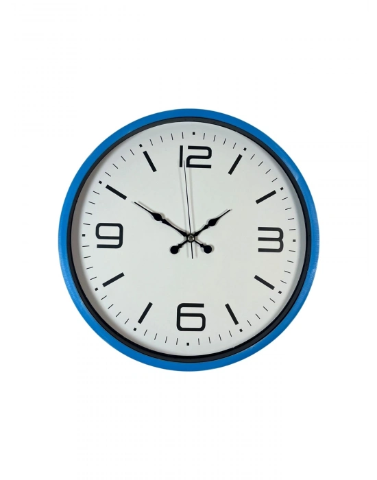 ® 36 Cm Mavi Dekoratif Duvar Saati