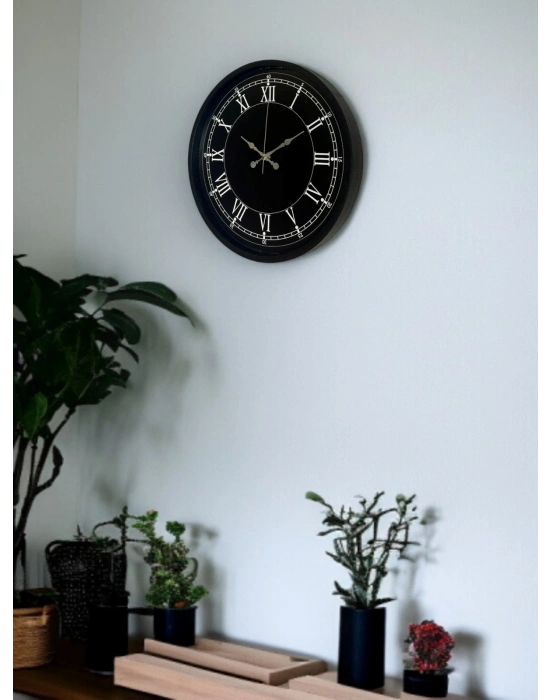 ® 36 Cm Modern Siyah Duvar Saati
