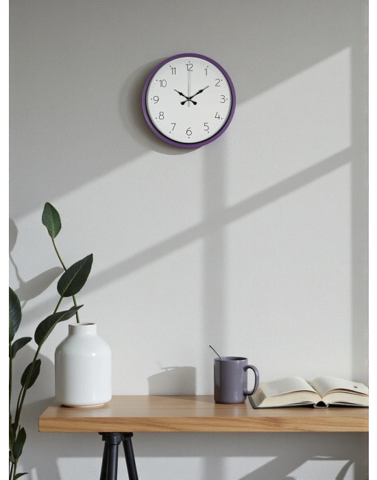 ® 36 Cm Mor Dekoratif Duvar Saati