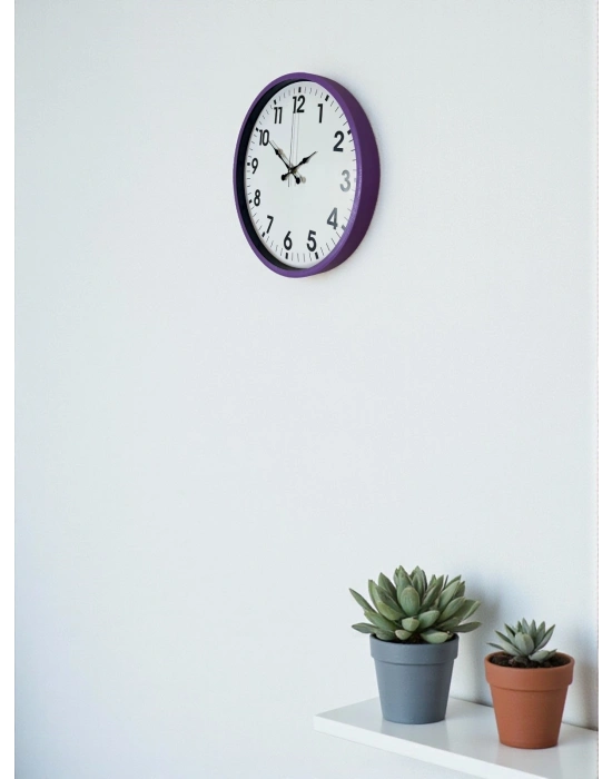 ® 36 Cm Mor Standart Duvar Saati