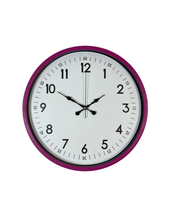 ® 36 Cm Pembe Dekoratif Duvar Saati