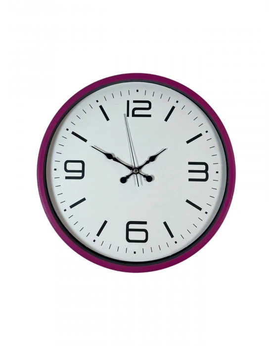 ® 36 Cm Pembe Modern Duvar Saati