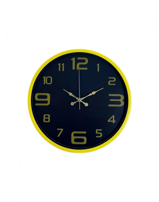 ® 36 Cm Sarı Gold Rakamlı Duvar Saati