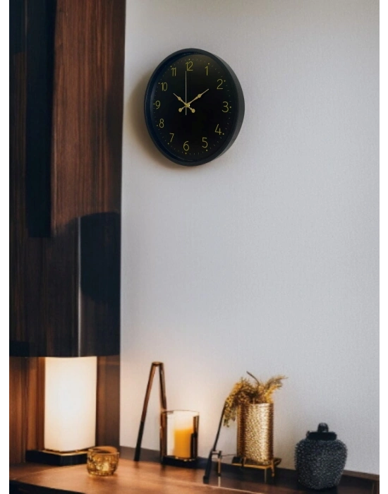 ® 36 Cm Siyah Asil Duvar Saati