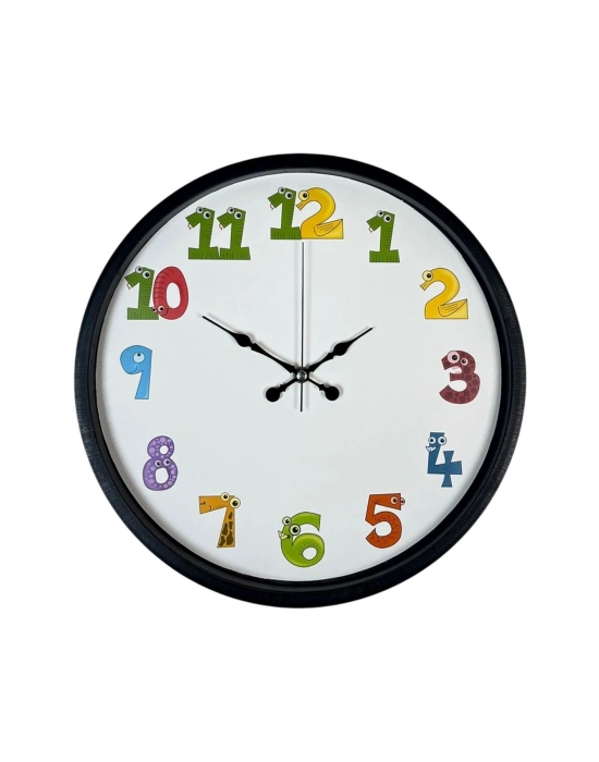 ® 36 Cm Siyah Çocuk Odası Duvar Saati