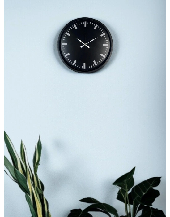 ® 36 Cm Siyah Dekoaratif Duvar Saati