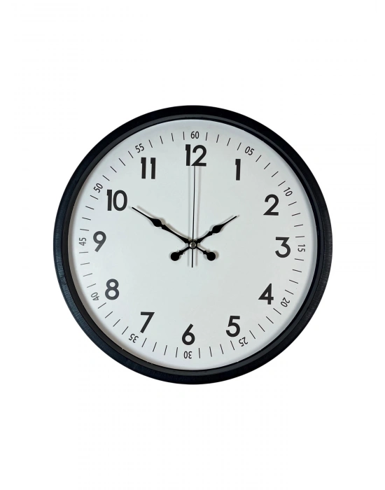 ® 36 Cm Siyah Dekoratif Duvar Saati