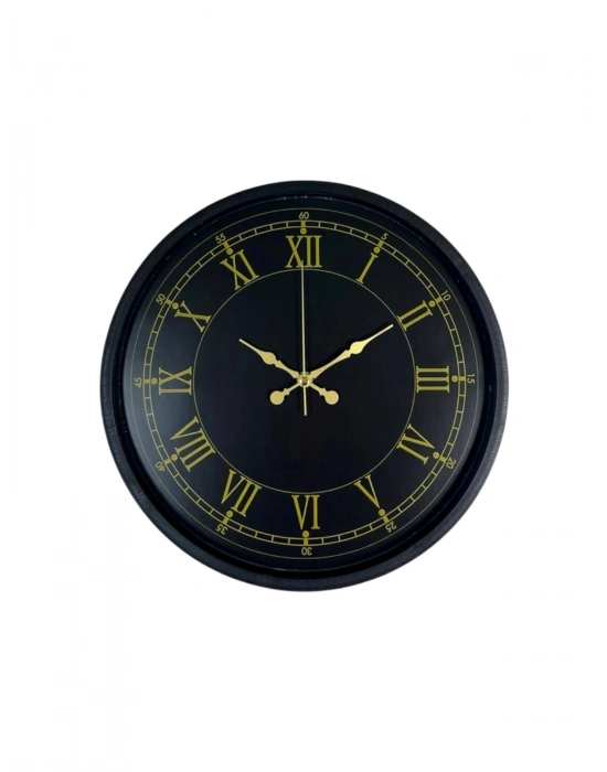 ® 36 Cm Siyah Dekoratif Duvar Saati