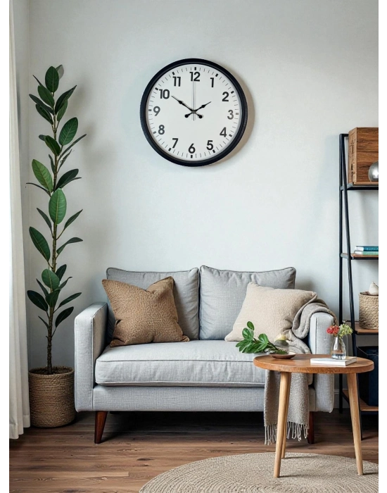 ® 36 Cm Siyah Duvar Saati