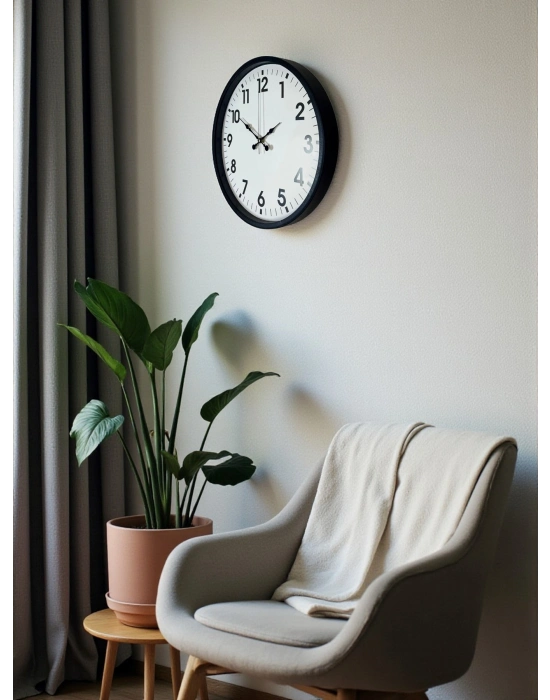 ® 36 Cm Siyah Duvar Saati