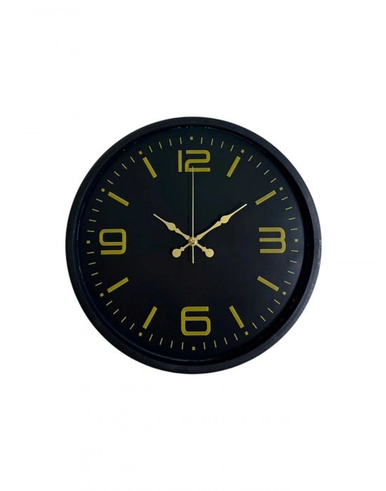 ® 36 Cm Siyah Modern Duvar Saati