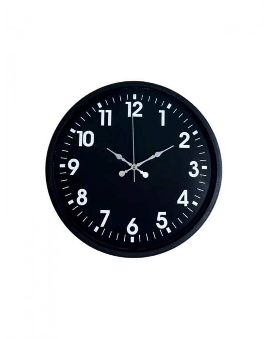 ® 36 Cm Siyah Modern Duvar Saati