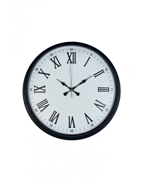® 36 Cm Siyah Roma Rakamlı Duvar Saati