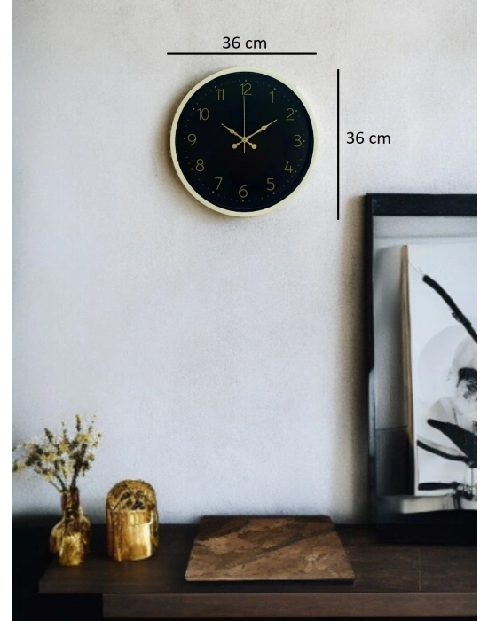 ® 36 Cm Standart Krem Duvar Saati