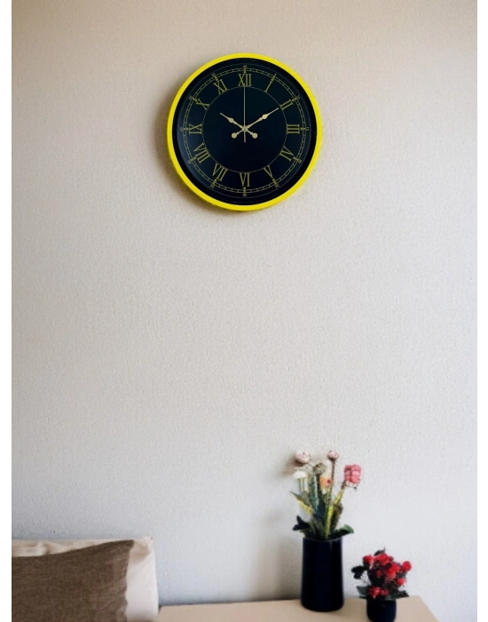 ® 36 Cm Standart Sarı Duvar Saati