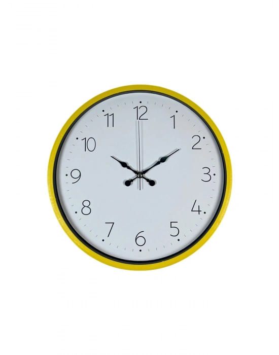 ® 36 Cm Standart Sarı Duvar Saati