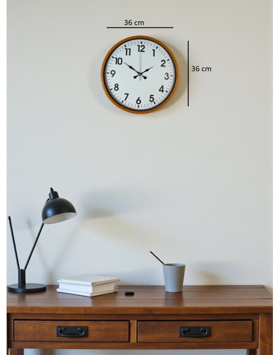 ® 36 Cm Standart Turuncu Duvar Saati