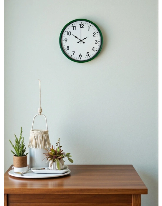® 36 Cm Standart Yeşil Duvar Saati