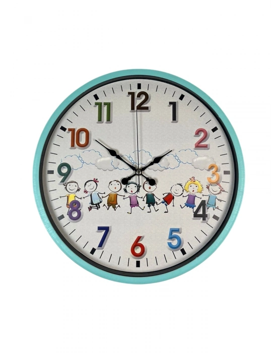 ® 36 Cm Turkuaz Çocuk Odası Duvar Saati
