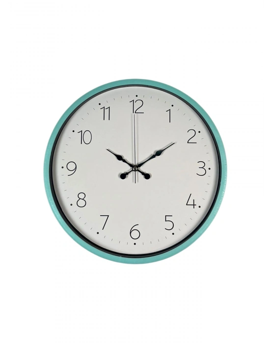 ® 36 Cm Turkuaz Standart Duvar Saati