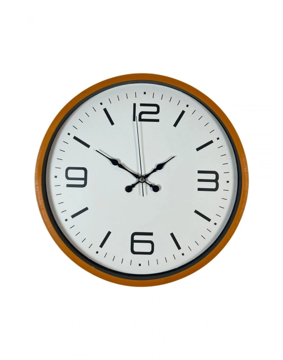 ® 36 Cm Turuncu Dekoratif Duvar Saati