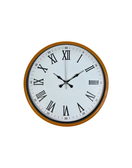 ® 36 Cm Turuncu Roma Rakamlı Duvar Saati