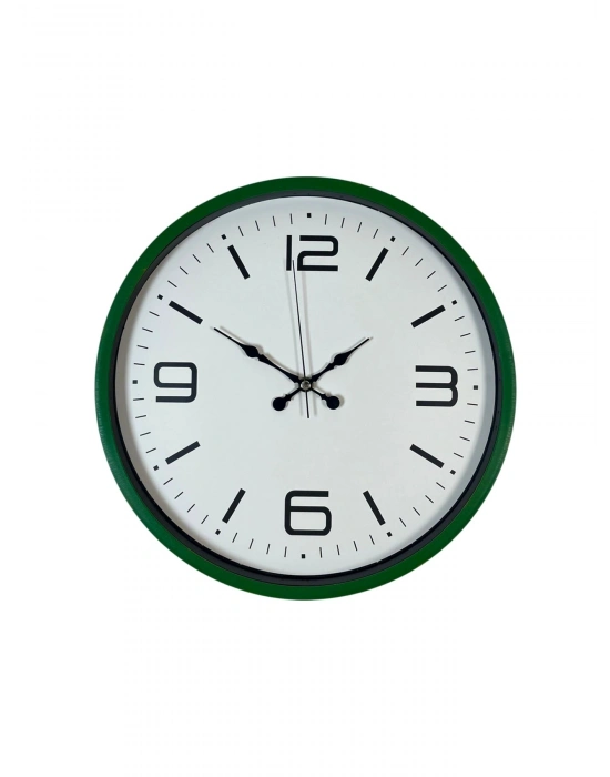 ® 36 Cm Yeşil Modern Dekoratif Duvar Saati