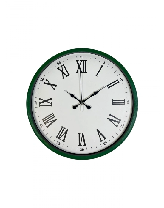 ® 36 Cm Yeşil Roma Rakamlı Duvar Saati