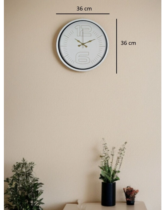 ® 36 Cm Zarif Ve Şık Duvar Saati