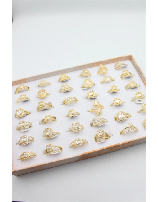 36lı Baget Yüzük Seti - Altın