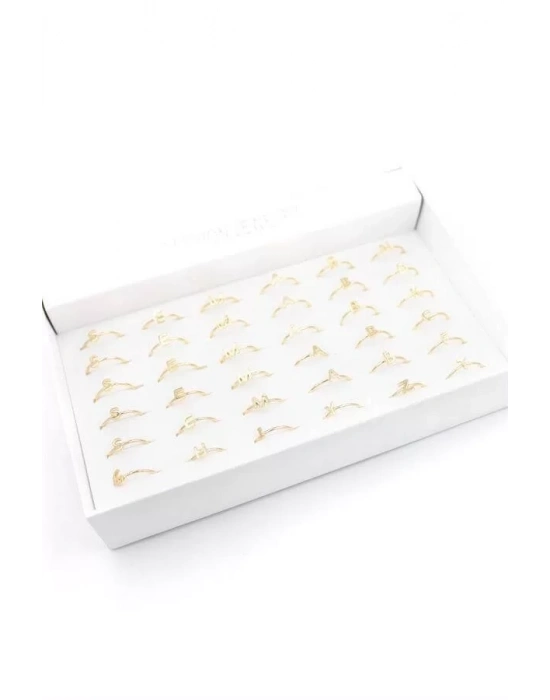 36lı Harf Yüzük - Altın