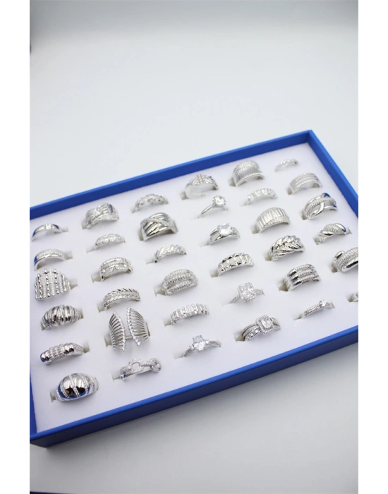 36lı Xuping Yüzük Seti - Gümüş