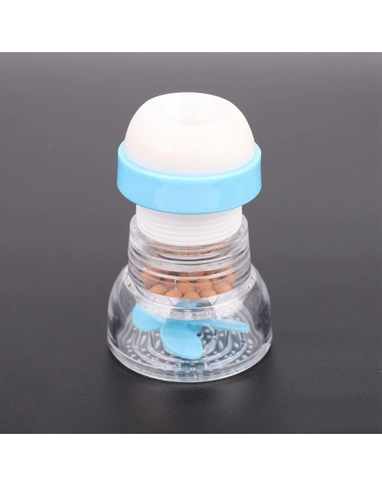 360 Derece Dönen Musluk Başlığı - Pervaneli Boncuklu Sıçratmaz Musluk Aparatı