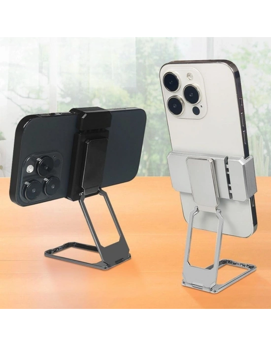 ®   360 derece Dönen Tüm Telefon Tipleri İle Uyumlu Metal Telefon Standı Braket