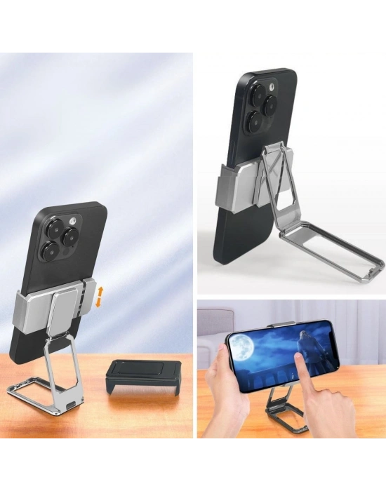 ®   360 derece Dönen Tüm Telefon Tipleri İle Uyumlu Metal Telefon Standı Braket