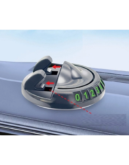 360° Dönebilen Yapışkanlı Numaratörlü Araç Telefon Tutucu