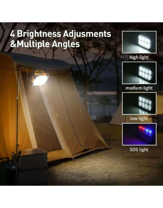 3600mAh Pil 4 Seviyeli Şarjlı Standlı LED