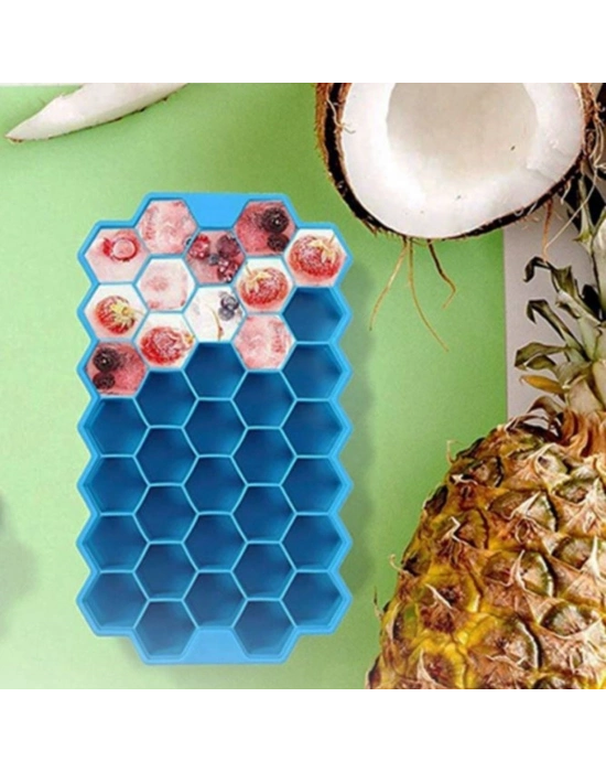 ®  37 Bölmeli Slikon Petek Şeklinde Buz Kalıbı