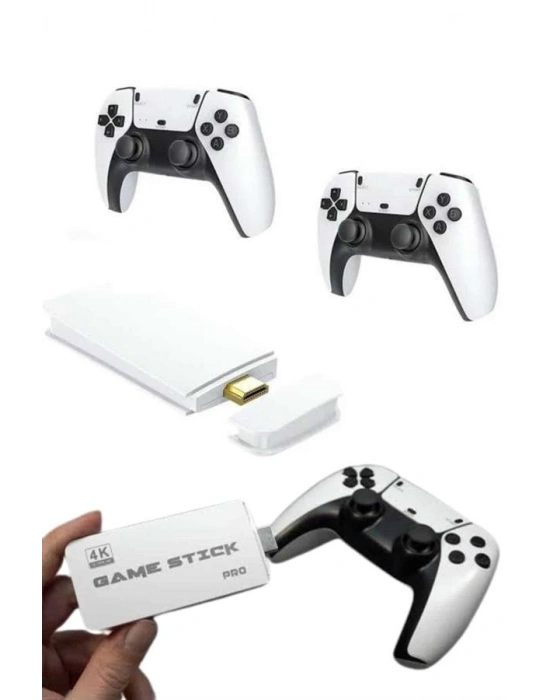 ® 3D 4K 2000 Oyunlu Game Stick Oyun Konsolu Çift Konsol