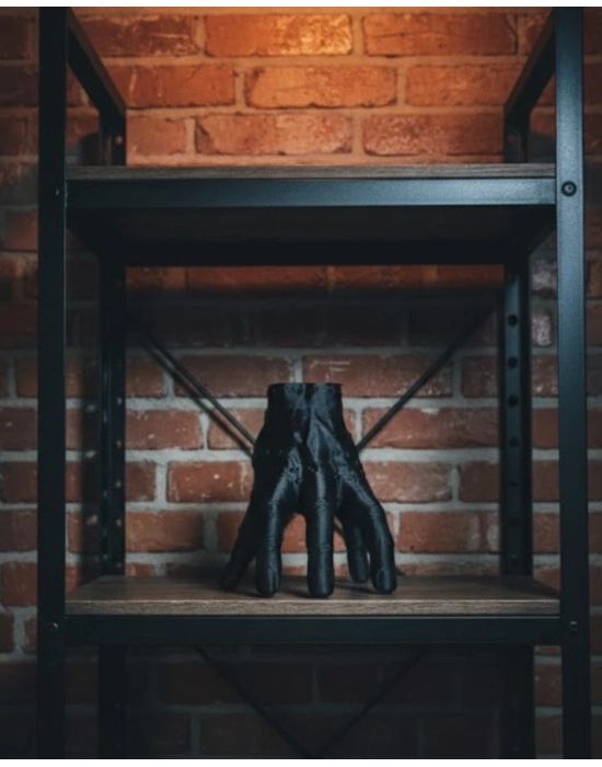 ® 3D Dekoratif Siyah El Obje 27x22 cm Sanatsal ve Şık Aksesuar