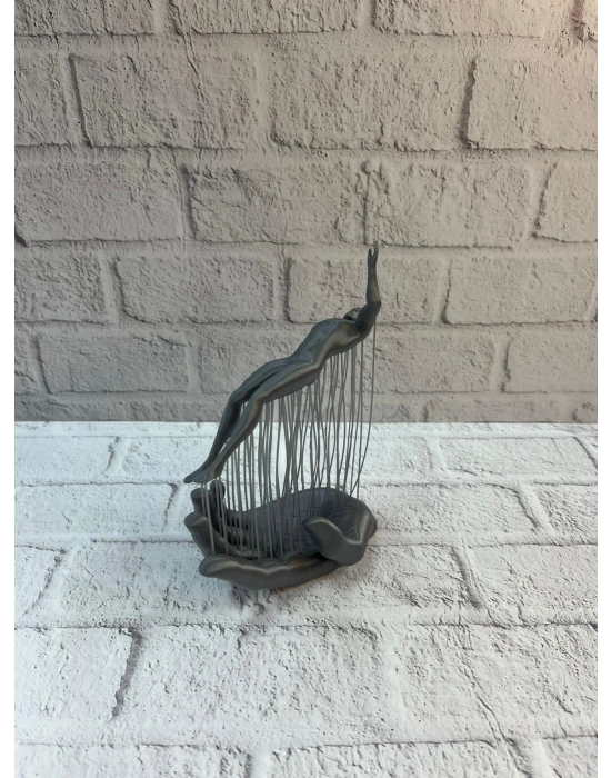 ® 3D El İnsan Figürü Gri Soyut Modern Dekoratif Biblo