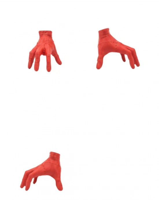 ® 3D Kırmızı El Dekor 17x16 cm Gotik ve Modern Tasarım Obje