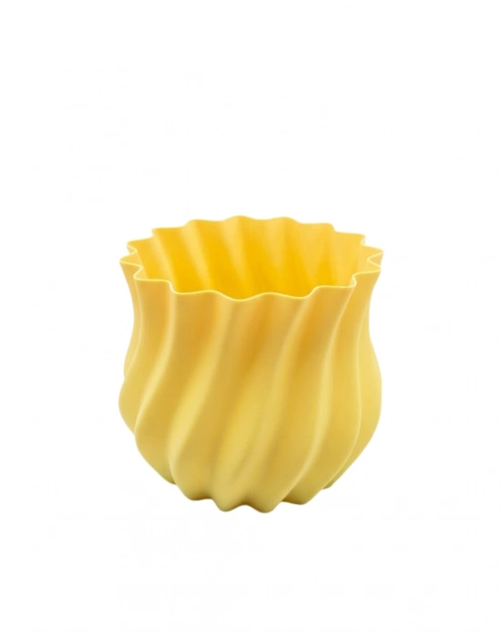 3D KIVRIMLI VAZO SARI