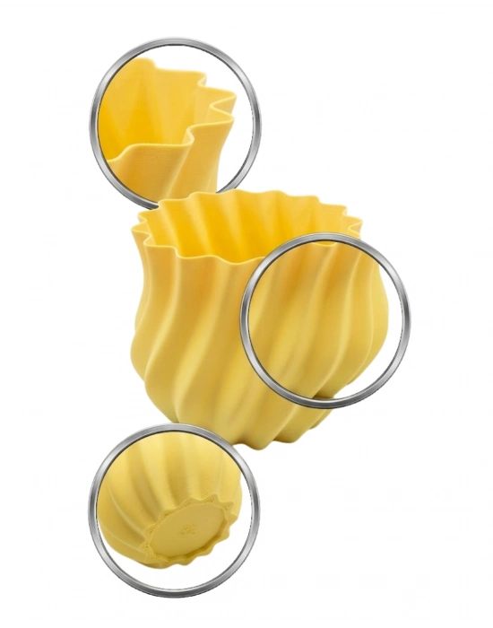 3D KIVRIMLI VAZO SARI