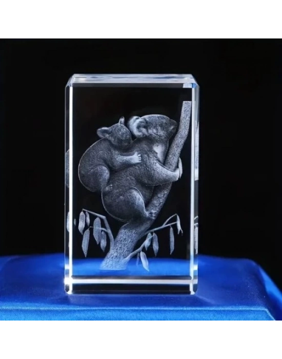 3D Kristal Koala Modeli