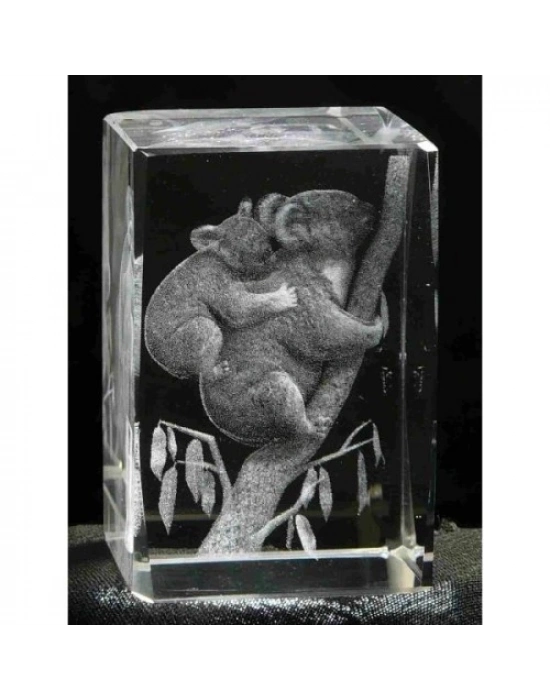 3D Kristal Koala Modeli