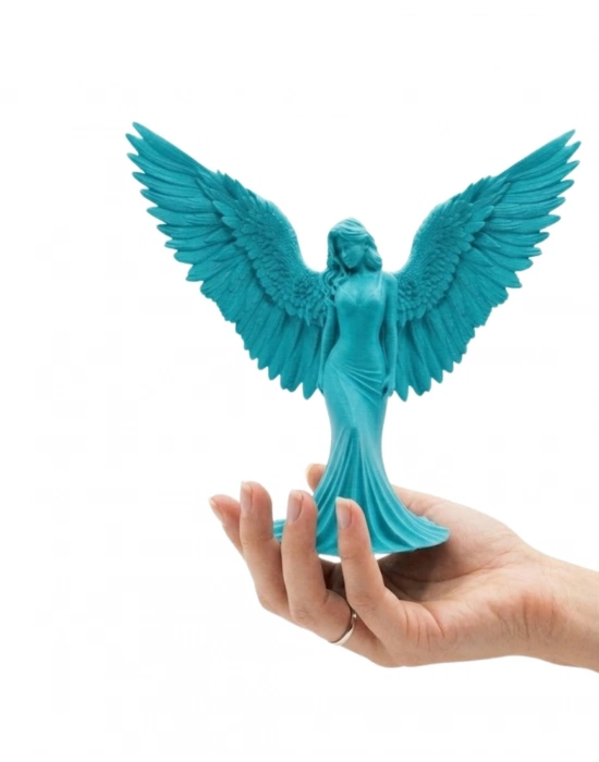 3D MELEK İNSAN TURKUAZ